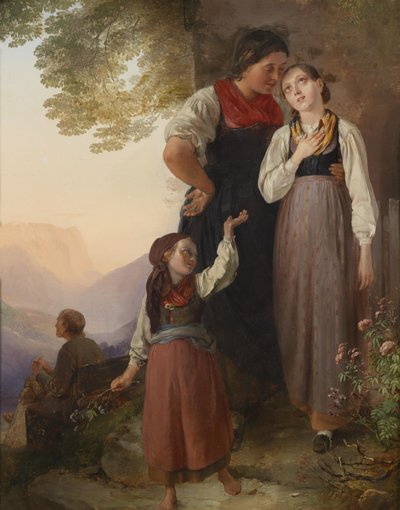 The Farewell by Ludwig Knaus